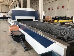 2kw cnc šķiedru lāzera griezējs, lāzera griešanas un gravēšanas mašīna ar apmaiņas galdu